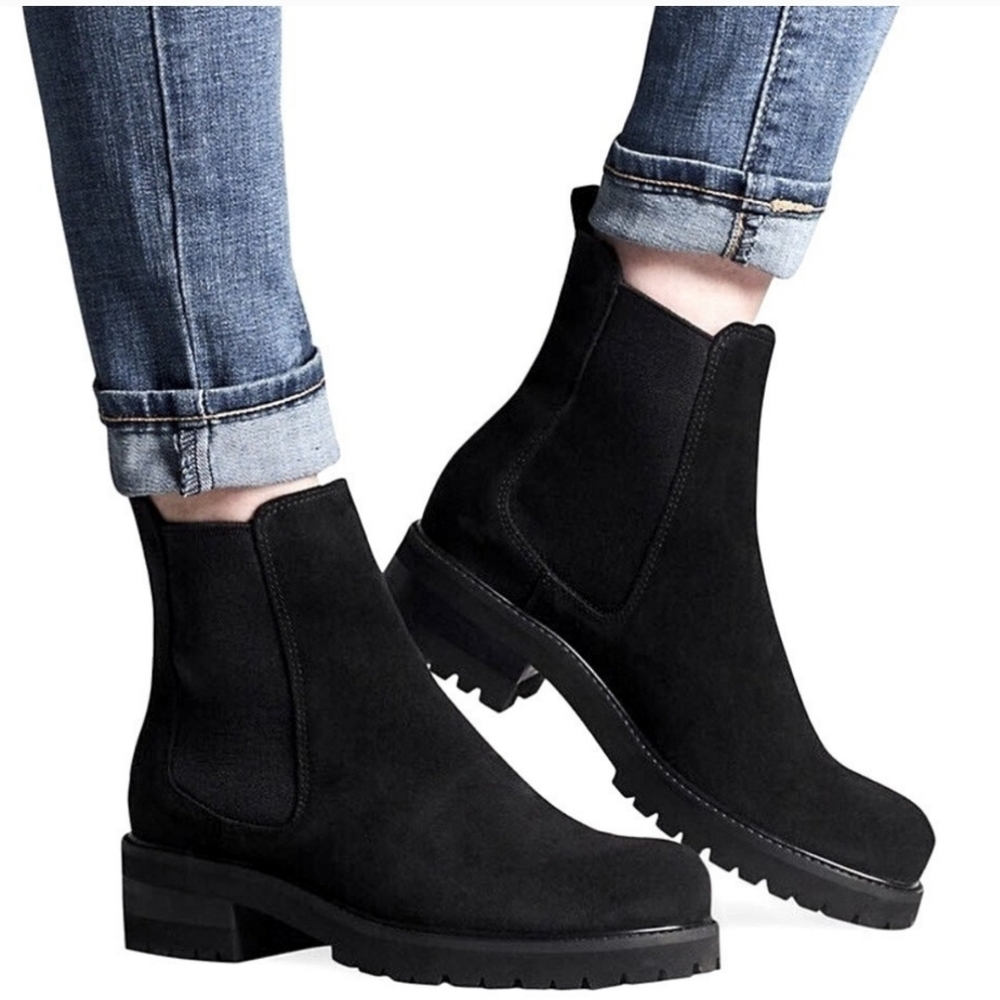 La Canadienne Connor Boots Womens Size 6 Black Leather Chelsea Waterproof ($400+
